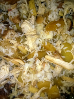 A picture of Pineapple chicken stir fry kinda.