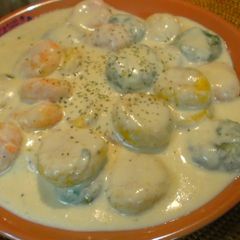 Cheesy Cream Sauce (With Simple Gnocchi) A picture of Cheesy Cream Sauce (With Simple Gnocchi).