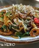 Delicious Yakisoba with Powdered Sauce