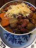 California Farm Red Beans and Pork Stew in Herbes de Provence