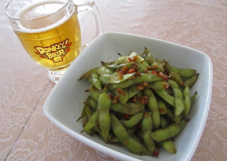 Garlic Edamame - Great When Drinking