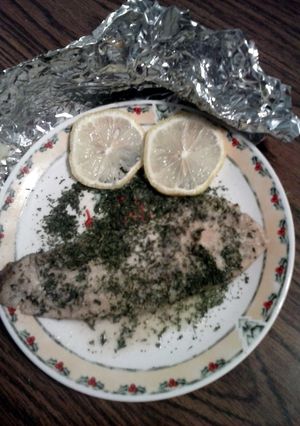 A picture of Gluten free Foil fish.