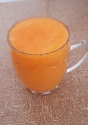 عکسی از دستور اسموتی سیب پرتقال هویج