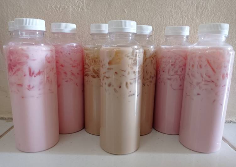 Cara Membuat Milky Jelly Strawberry yang enak