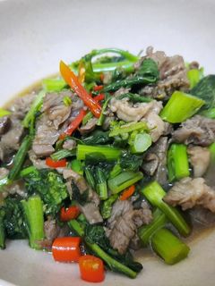 รูปของ ผัดผักกวางตุ้งเนื้อ