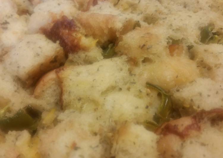 Step-by-Step Guide to Prepare Any-night-of-the-week Jalapeño Foccacia Stuffing