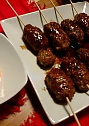 A picture of Yakitori-Style Tsukune from Ground Pork.