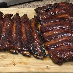 A picture of Maple Bourbon Beef Back Ribs.