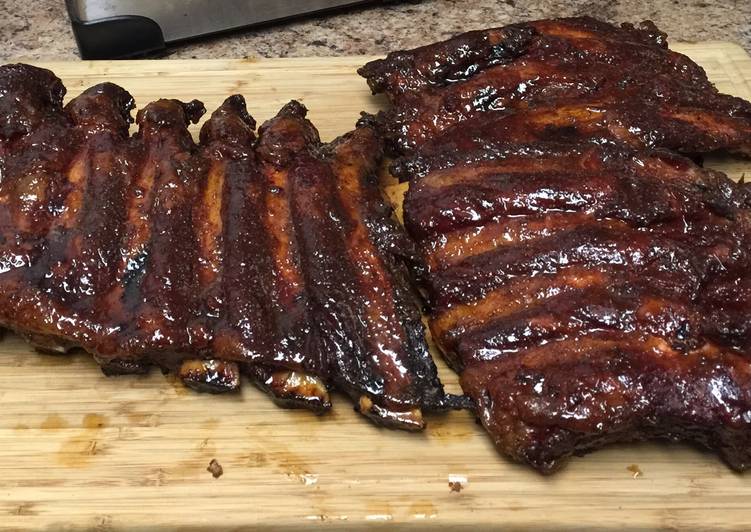 Recipe of Award-winning Maple Bourbon Beef Back Ribs