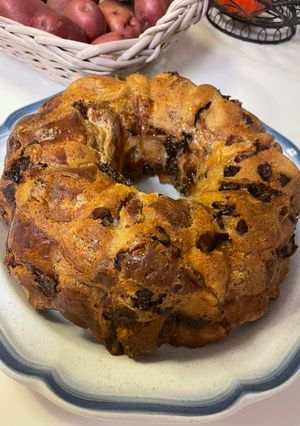 A picture of Chocolate Milk Bread Pudding.