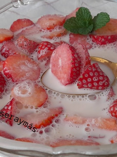 Una foto de Fresas con miel