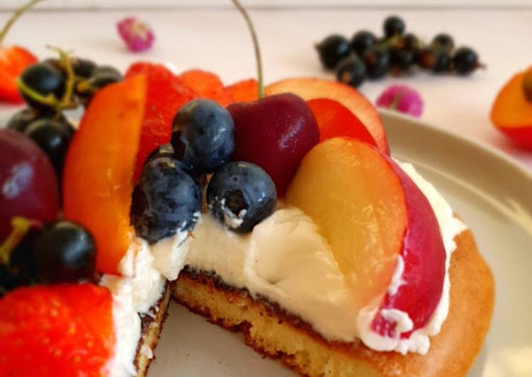 Recette Des Pancake aux fruits façon tarte