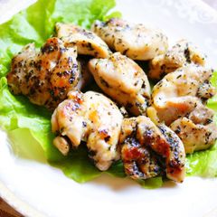 A picture of Chicken in Basil and Olive Oil.