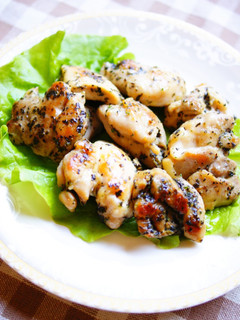 A picture of Chicken in Basil and Olive Oil.