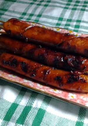 A picture of Spicy and Sweet Grilled Sausage.