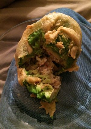 A picture of Deep Fried Stuffed Avocado.