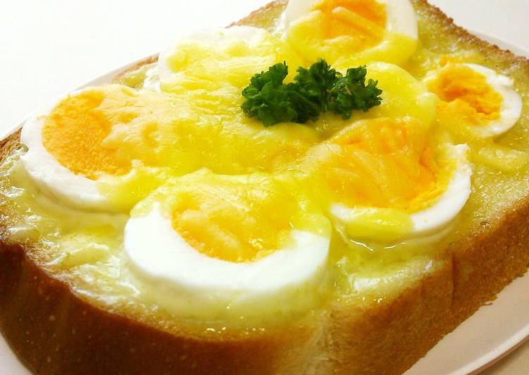 Egg and Cheese with Wasabi Mayonnaise on Toast