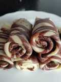 Crepes bicolor de vainilla y chocolate en Mambo