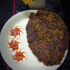 A picture of Daliya Spinach Chilla.