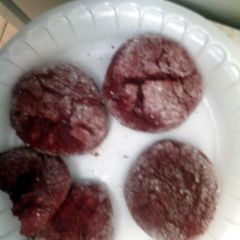 A picture of Red velvet cookies.