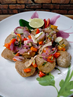 Foto resep Bakso Sapi Goreng Sambal Matah