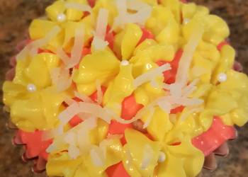 The New Way Cooking Recipe Banana Pineapple  Coconut Cupcakes Practical Delicious