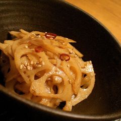 A picture of Lotus Root Kinpira Stir-fry A Delicious Staple Side Dish.