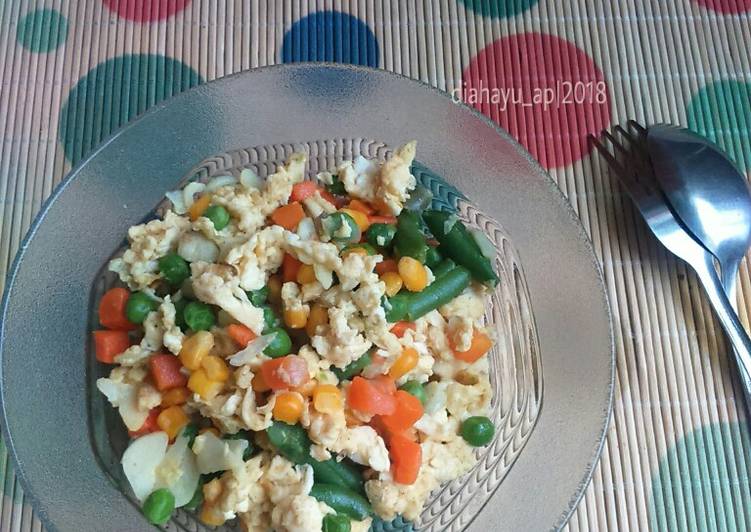 Resep Telur mix sayur beku #bandung_recookSariUtamiKimdonghwa oleh diahayu_ap - Cookpad
