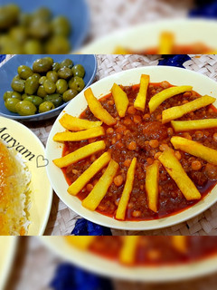 عکسی از دستور خورشت قیمه با گوشت چرخ کرده
