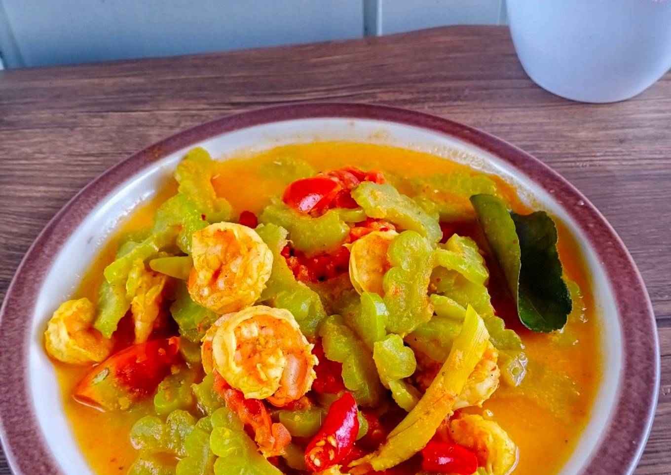 Pare udang pedas