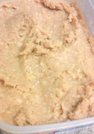 A picture of Homemade Miso Made In a Plastic Storage Container (Sweet or Not So Salty Version).