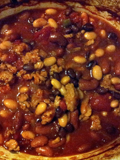 A picture of 3 Bean Chili.