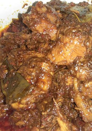 Foto resep Rendang ayam nampol