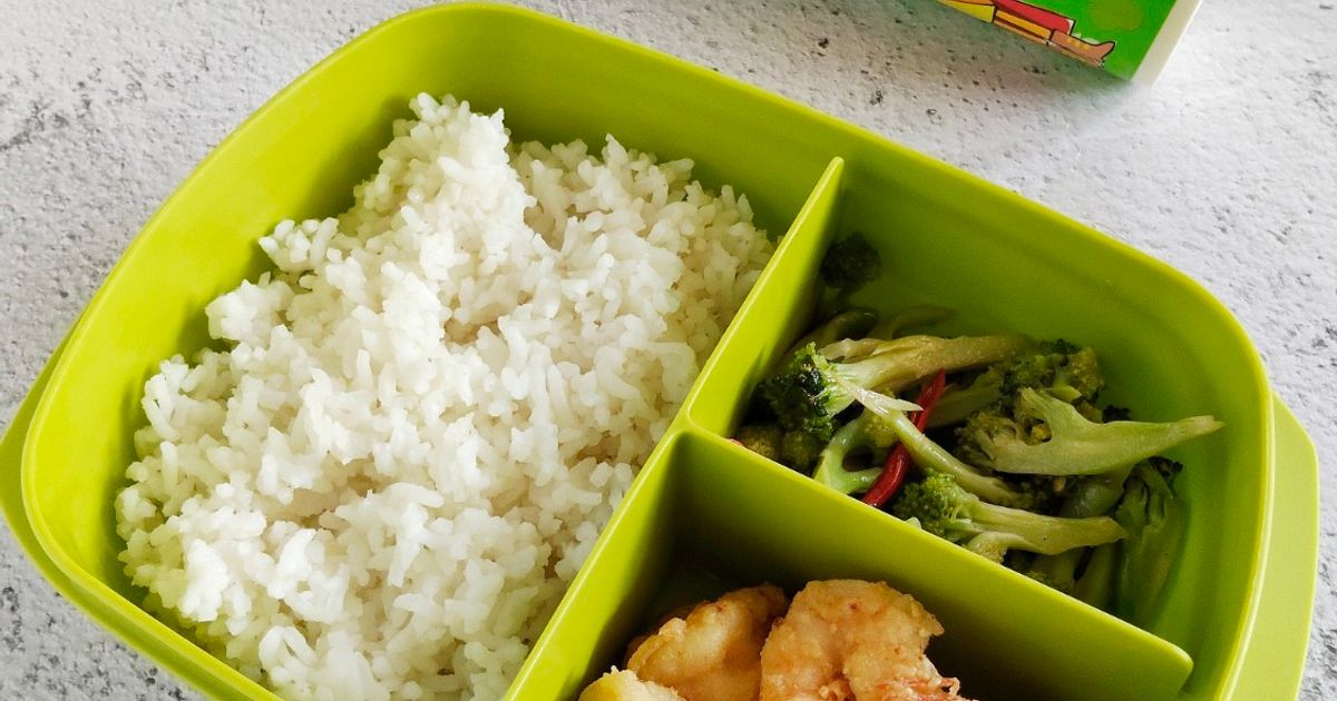Bekal Praktis (Tumis Brokoli & Udang Goreng Tepung)