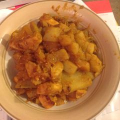 A picture of Chicken vindaloo.