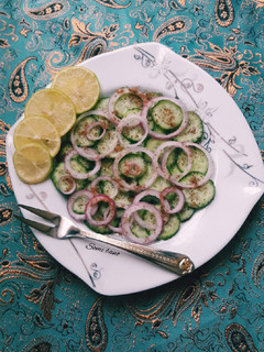 عکسی از دستور سالاد خیار و سماق