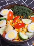 Salad rau củ 🍅🥒🥬🌽🥚🍎