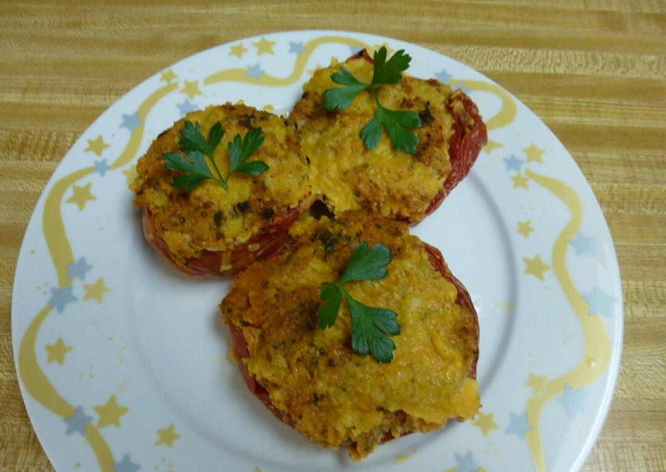 Easy Stuffed Baked Tomatoes