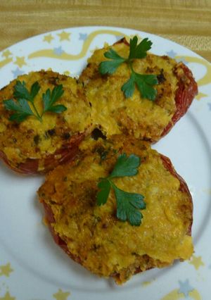 A picture of Easy Stuffed Baked Tomatoes.