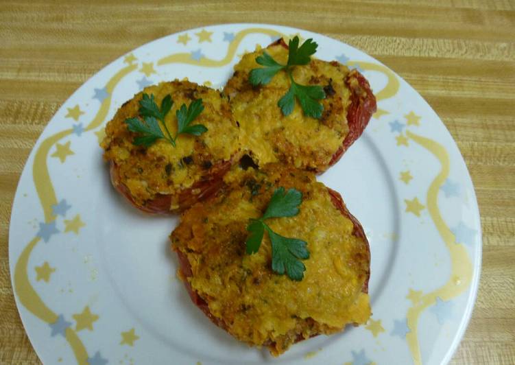 Easy Stuffed Baked Tomatoes