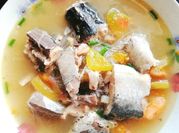 A picture of mackerel soup