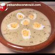 Crema de cebolla y cerveza vegetariana