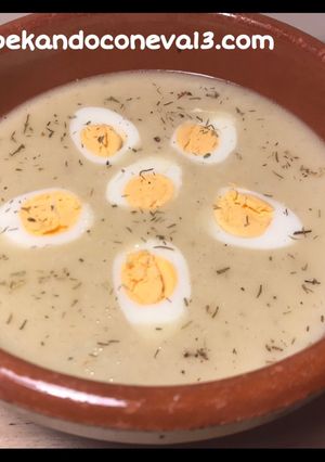 Una foto de Crema de cebolla y cerveza vegetariana