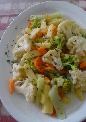 Una foto de Vegetales salteados