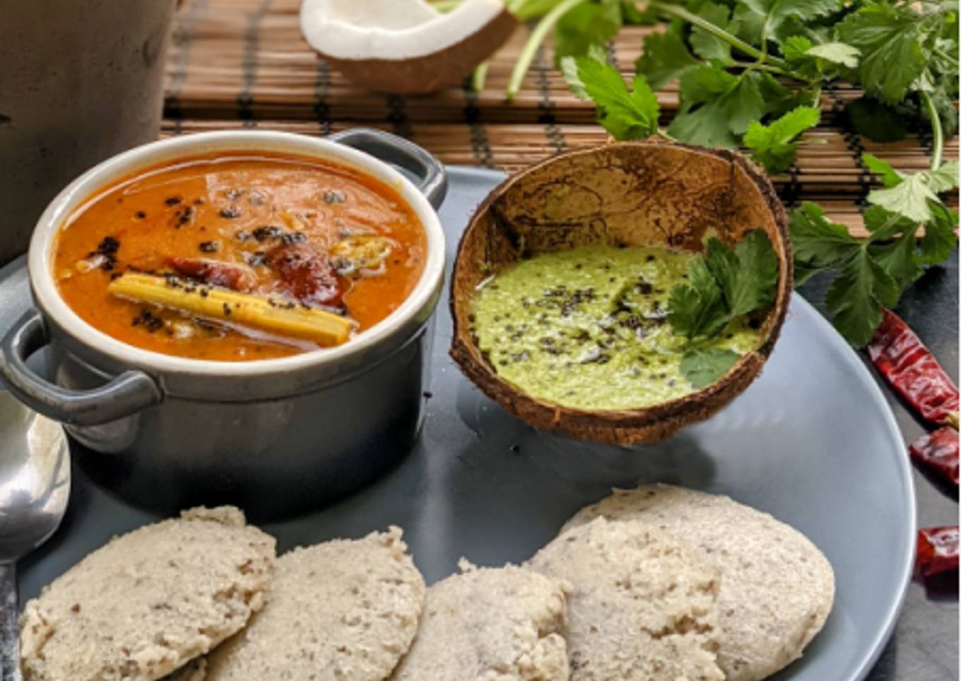 Healthy Idli sambar