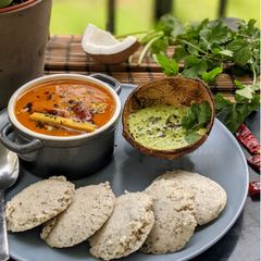 A picture of Healthy Idli sambar.
