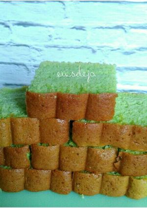 Foto resep Pandan sponge cake (no bp+no sp)