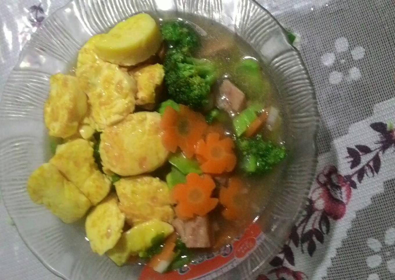 Sapo tofu jepang with luncheon pork aka maling [non halal]