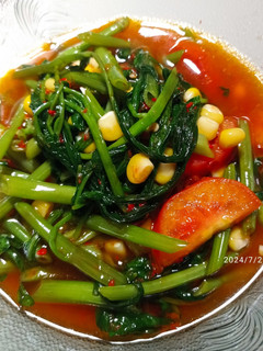 Foto resep Kangkung tumis merah