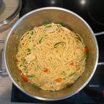 Mixed Veggies with Spaghetti